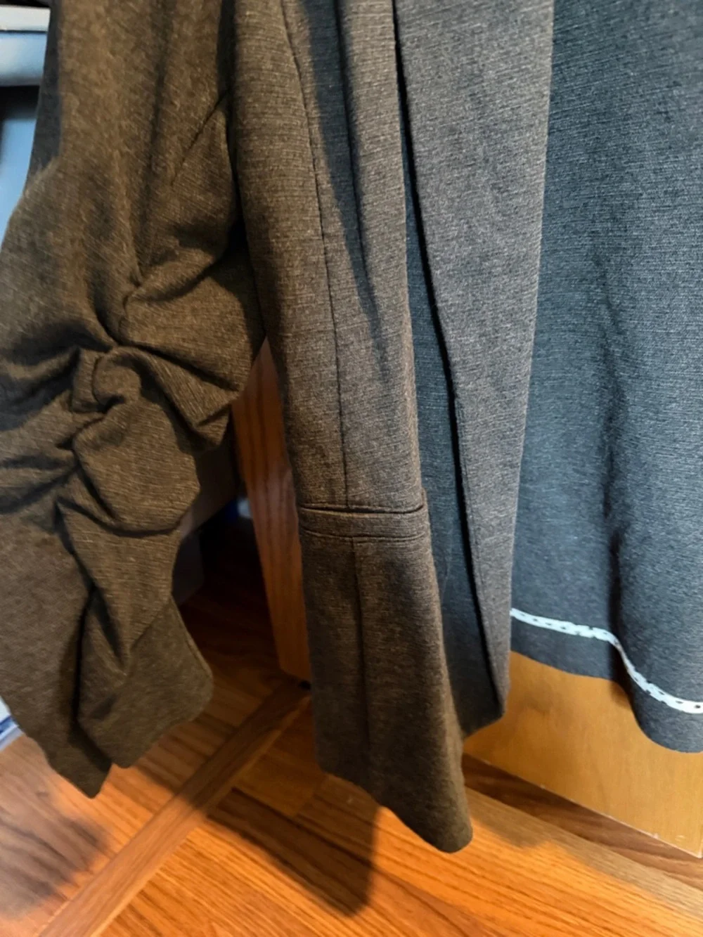 Skies Are Blue Charcoal Open-Front blazer - Picture 4 of 4